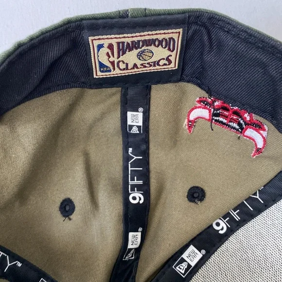 NEW ERA 9Fifty NBA Chicago Bulls GREEN CAMO Snapback Baseball Hat Cap HARDWOOD